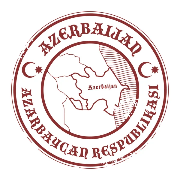Timbre Azerbaïdjan — Image vectorielle