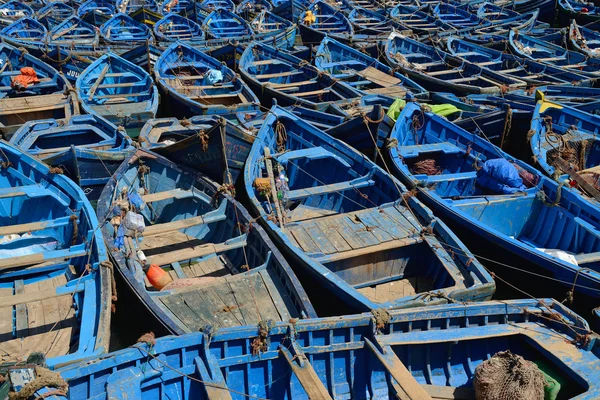 Bateaux de pêche bleus — Photo