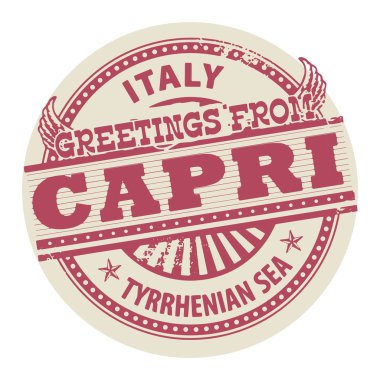 capri, İtalya etiketi selamlar