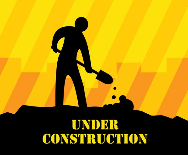 Under construction background — Stock Vector