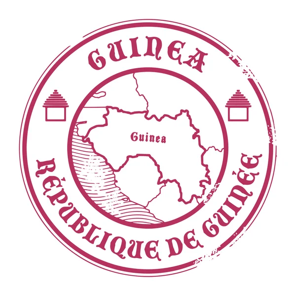 Timbre Guinée — Image vectorielle