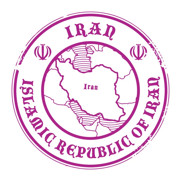 Іран штамп — стоковий вектор
