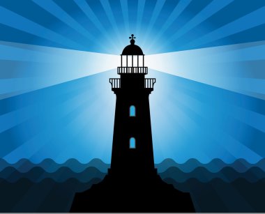 Lighthouse silhouette clipart
