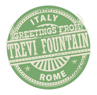 trevi Çeşmesi, Roma damga selamlar