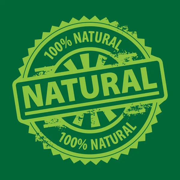 Sello natural — Vector de stock