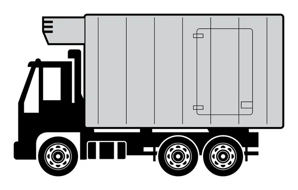 StampaFrigorifero camion — Vettoriale Stock