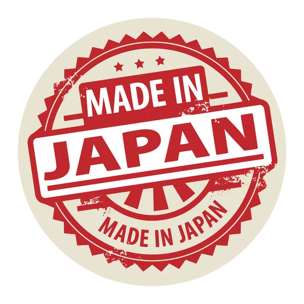 Gemaakt in japans stempel — Stockvector