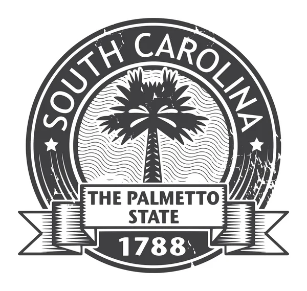 South carolina stämpel — Stock vektor