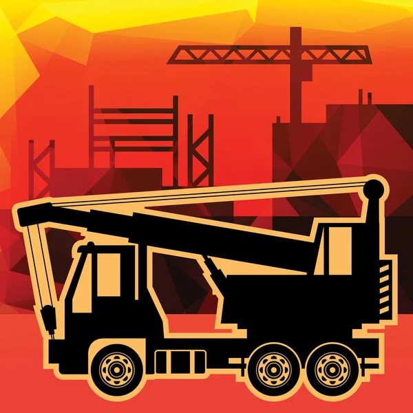 Crane truck — Stock Vector