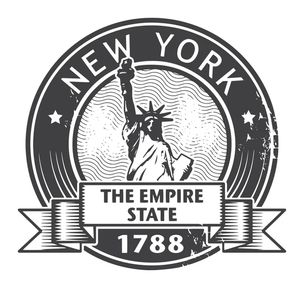 Timbro di New York — Vettoriale Stock