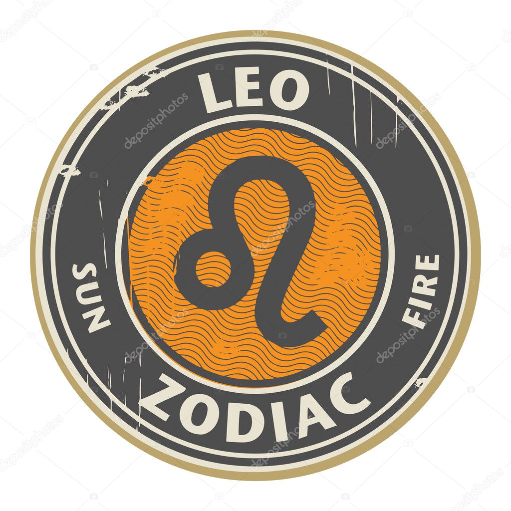 Zodiac Leo stamp