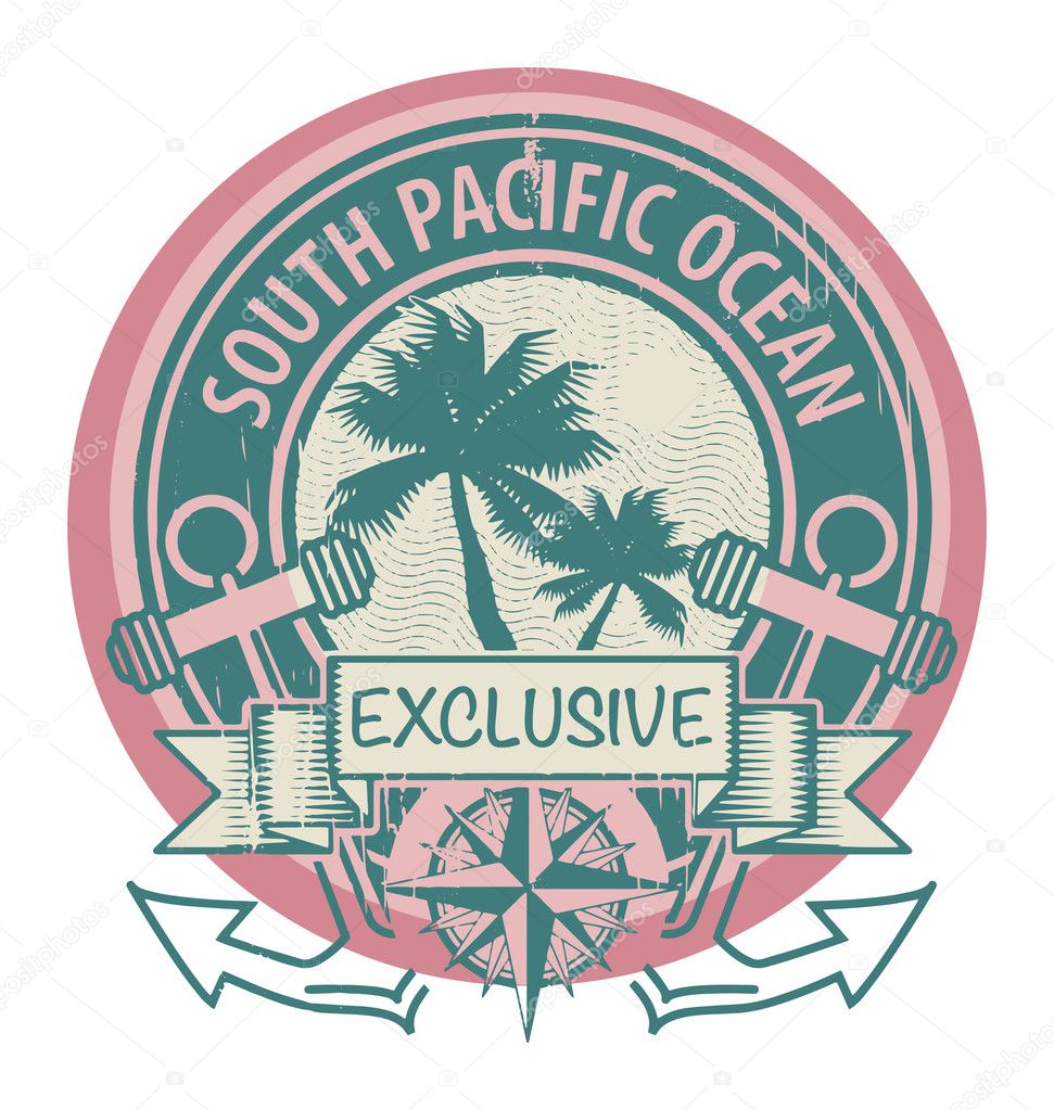 South Pacific Ocean stamp