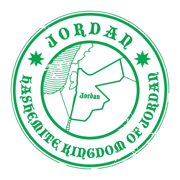 Selo da Jordânia —  Vetores de Stock