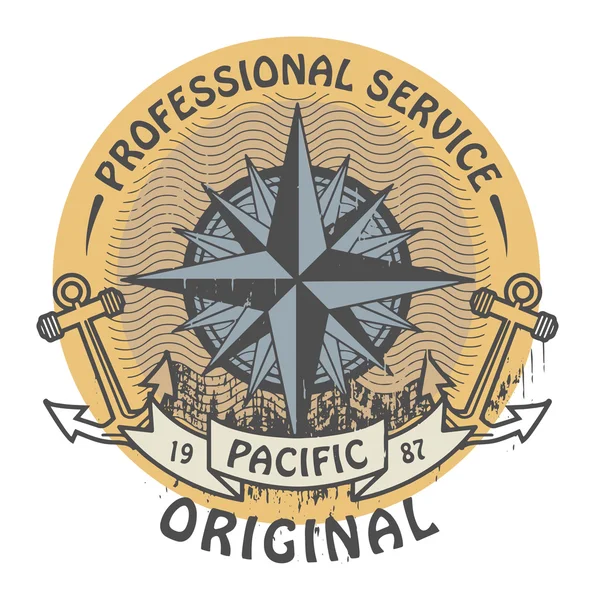 Pacific oorspronkelijke stempel — Stockvector