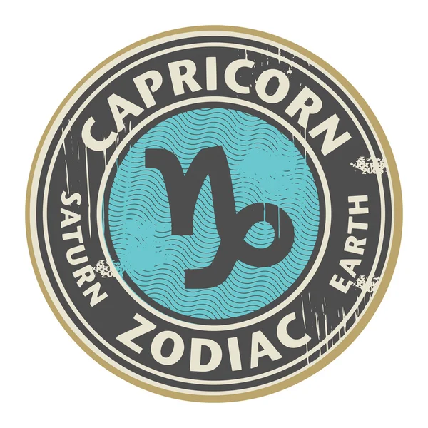 Zodiac Capricorn symbol — Stock Vector