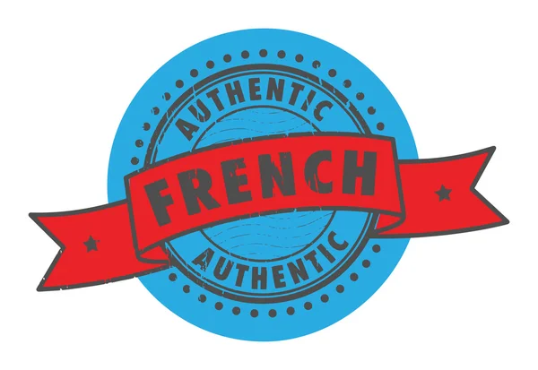 Äkta fransk stämpel — Stock vektor
