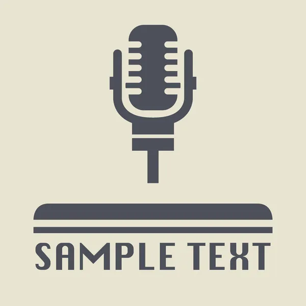 mikrofon simgesi veya işareti