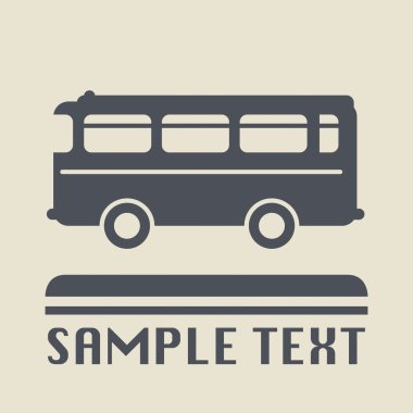 otobüs simgesini veya işareti