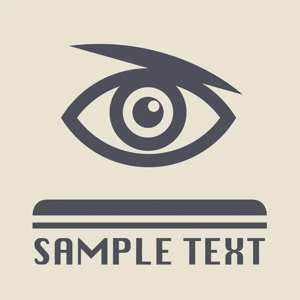 Icon or sign Human eye — Stock Vector