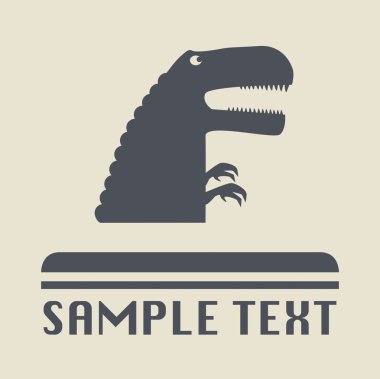 Raptor simgesini veya işareti, vektör çizim