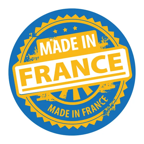 Made in France inside the stamp — Stock Vector