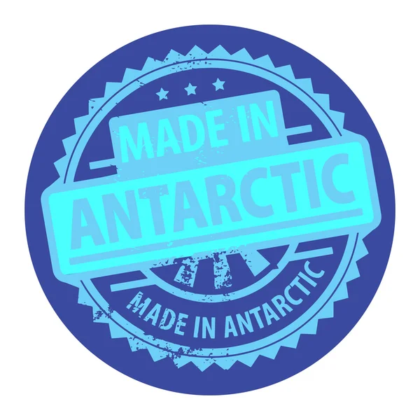 Az Antarktisz címke — Stock Vector