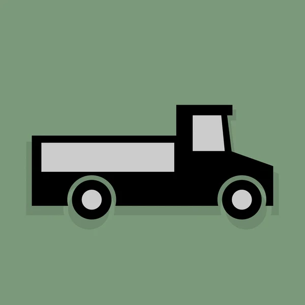 Icono o signo de transporte, ilustración vectorial — Vector de stock