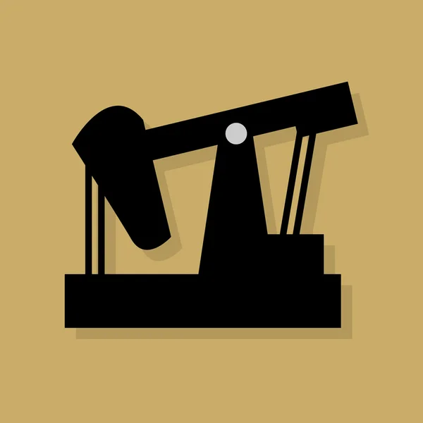 Ölindustrie Ikone oder Zeichen — Stockvektor