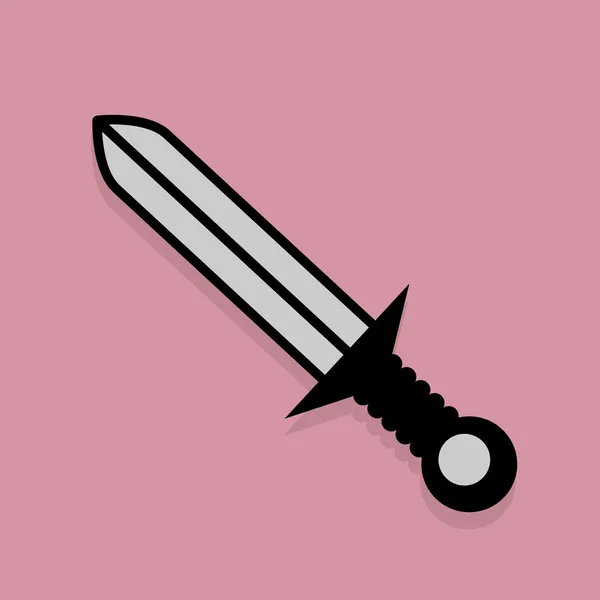 Icône ou signe d'épée — Image vectorielle