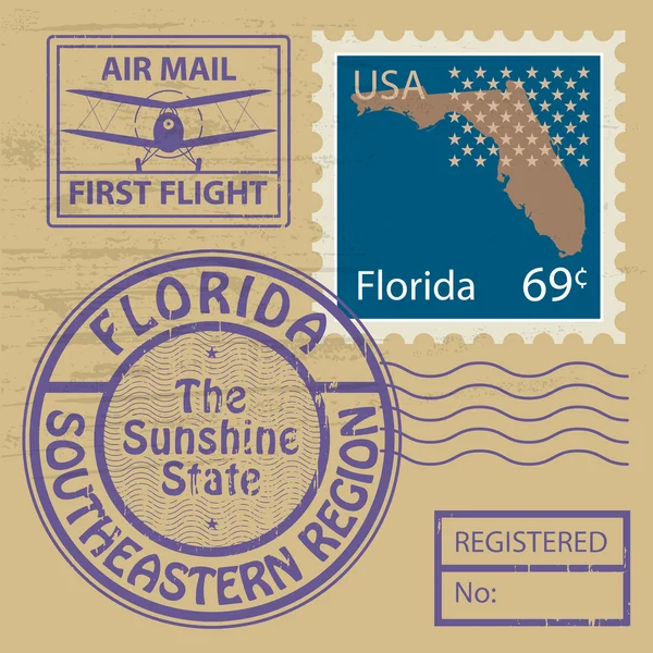 Rubber stempel florida — Stockvector