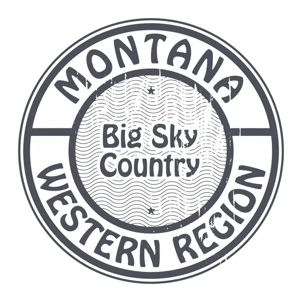 Montana, sello Western Regio — Vector de stock