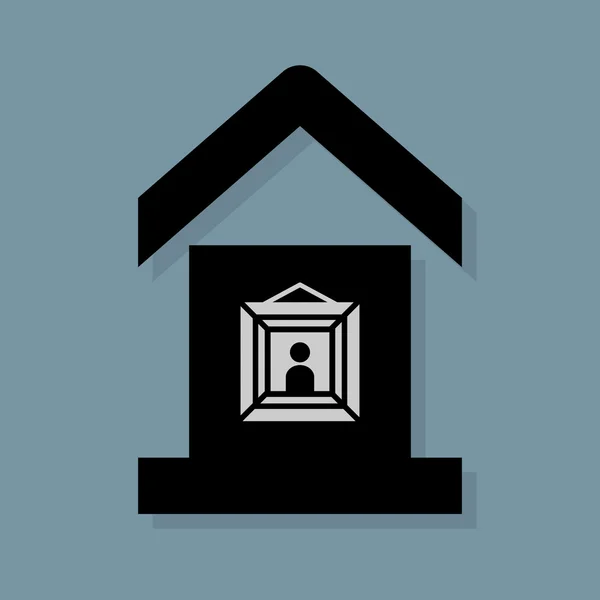 Ikona služby domu nebo znak — Stockový vektor