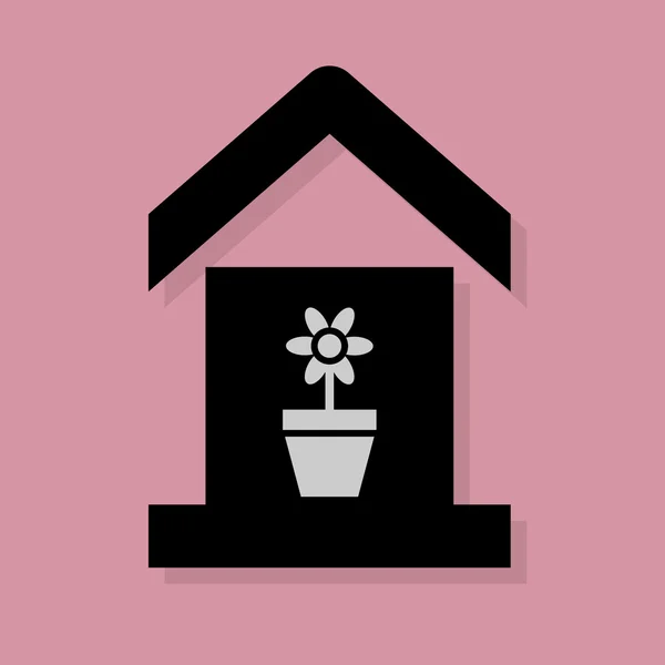 Hausdienst-Ikone oder Schild — Stockvektor