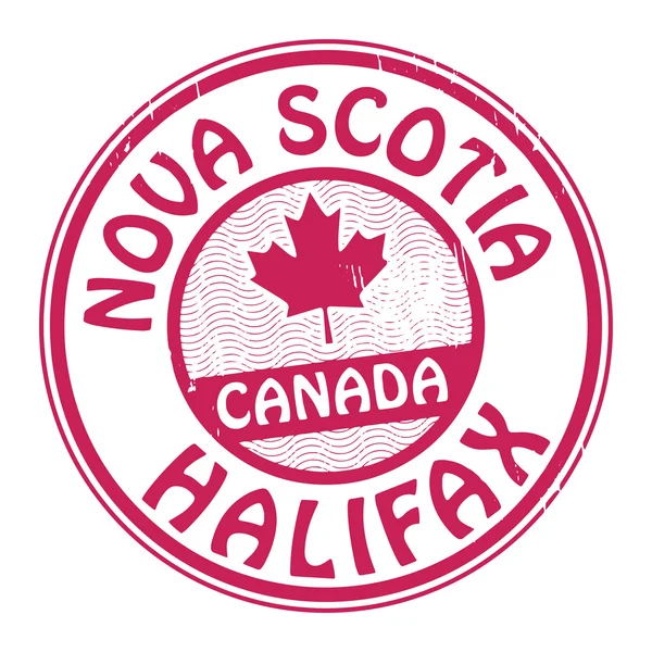 Stamp Canada, Nova Scotia — Stock Vector