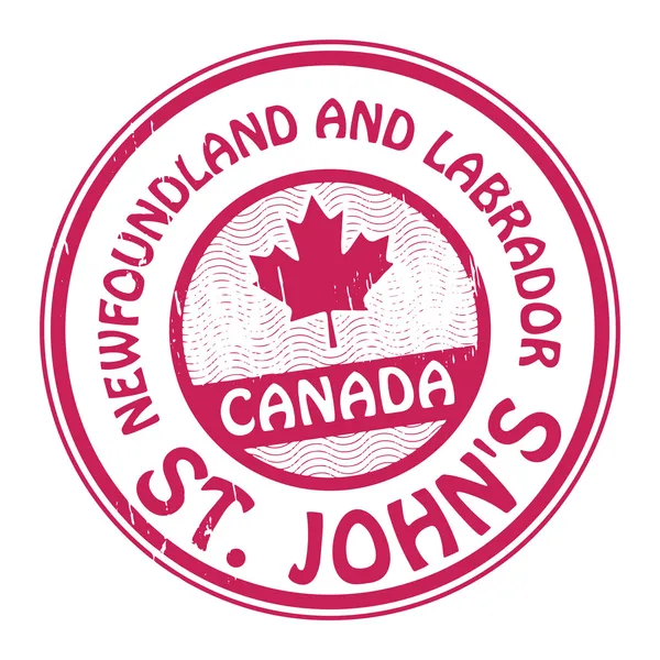 Stamp Canada, Newfoundland — Stock Vector