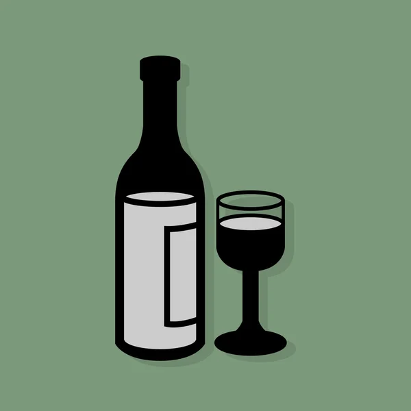 Icona o segno della bottiglia — Vettoriale Stock