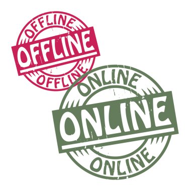 soyut grunge damga metni ayarla online - offline