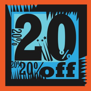 soyut satışı işareti - %20 indirimli