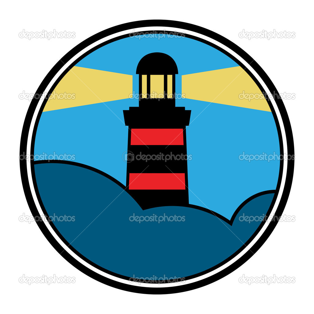 Lighthouse icon or sign
