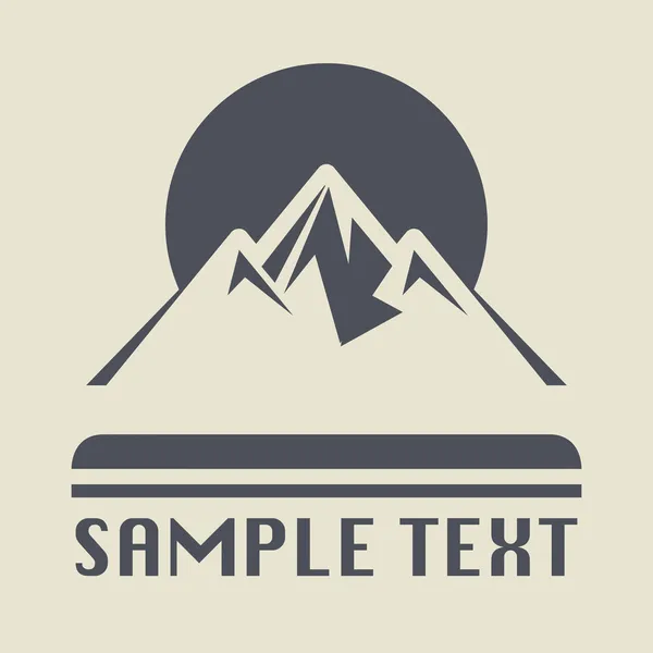 dağ simgesini veya işareti