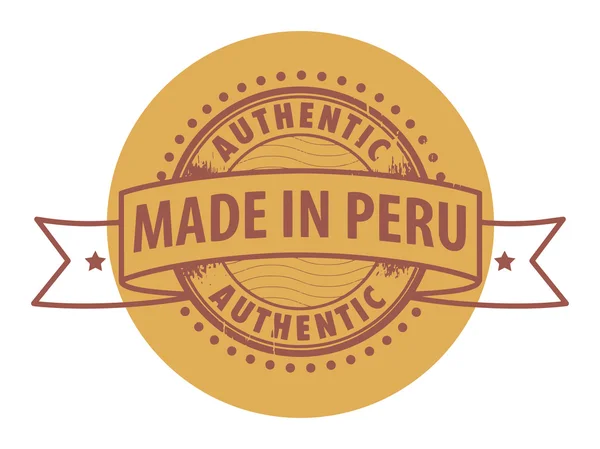 Peru'da yapılmış — Stok Vektör