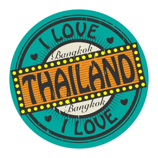 J'aime la Thaïlande — Image vectorielle