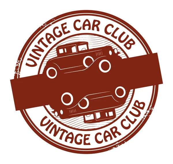 Αυτοκίνητο club ή γκαράζ grunge σφραγίδα — Διανυσματικό Αρχείο