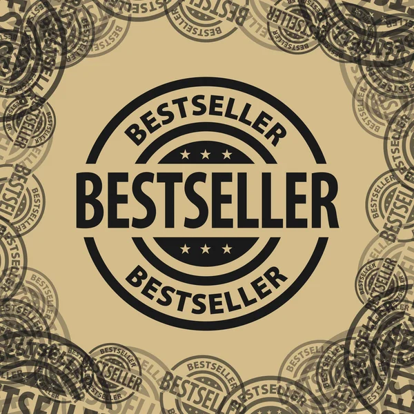 Sello con el texto Bestseller escrito dentro — Vector de stock