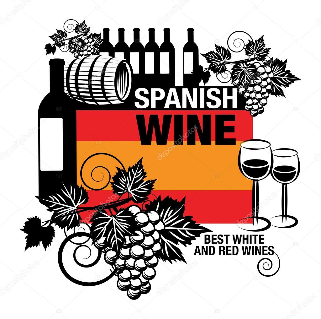 Stamp with words Spanish Wine