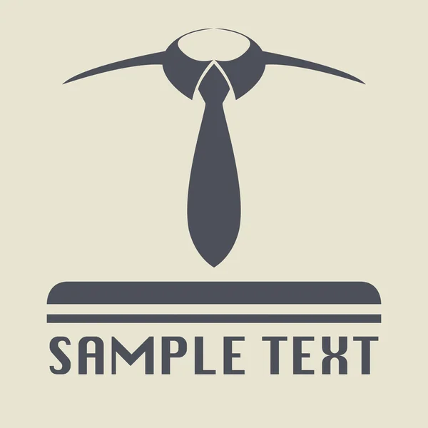 Nyakkendő ikonra vagy a jel — Stock Vector