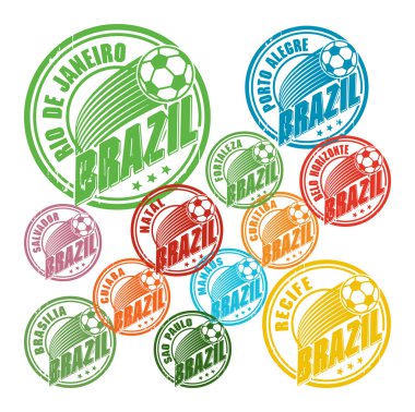Brezilyalı futbol Pul Seti