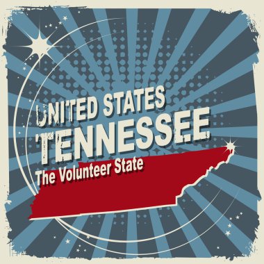 soyut etiket adı ve tennessee Haritası