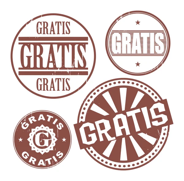 Grunge Rubberstempel instellen met de tekst gratis — Stockvector