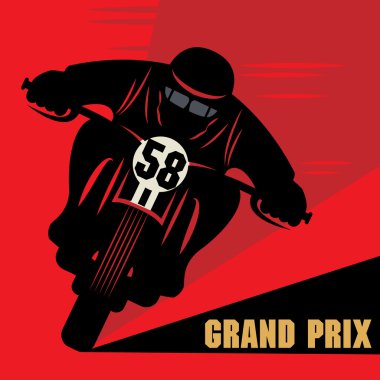 Vintage Motorcycle race label